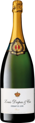 43,95 € 送料無料 | 白スパークリングワイン Louis Despas Brut A.O.C. Crémant de Loire ロワール フランス Chardonnay, Chenin White マグナムボトル 1,5 L