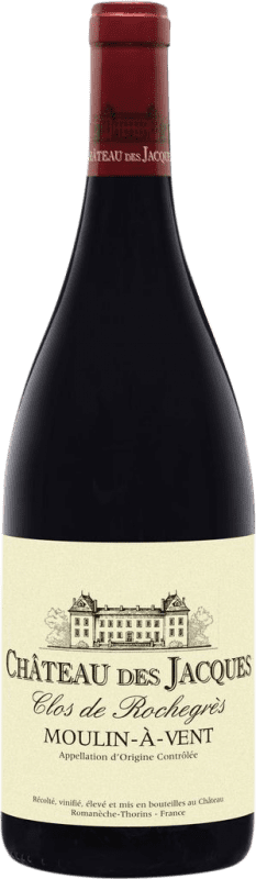 92,95 € 免费送货 | 红酒 Louis Jadot Clos de Rochegrès Château des Jacques A.O.C. Moulin à Vent 博若莱 法国 Gamay 瓶子 Magnum 1,5 L