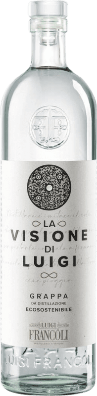 25,95 € Envio grátis | Aguardente Grappa Luigi Francoli La Visione Itália Garrafa Medium 50 cl