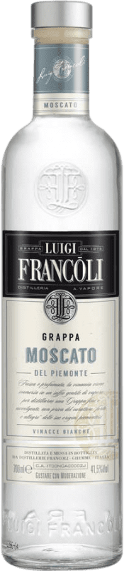 33,95 € Envio grátis | Aguardente Grappa Luigi Francoli Itália Mascate Garrafa 70 cl