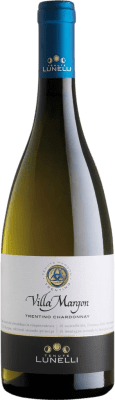 38,95 € 免费送货 | 白酒 Lunelli Villa Margon Bianco Superiore D.O.C. Trentino 特伦蒂诺 意大利 Chardonnay 瓶子 75 cl