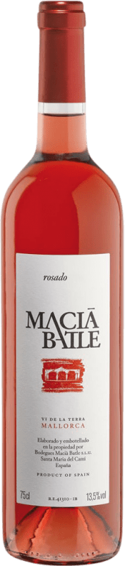 15,95 € Kostenloser Versand | Rosé-Wein Macià Batle Rosado I.G.P. Vi de la Terra de Mallorca Balearen Spanien Syrah, Cabernet Sauvignon, Callet, Mantonegro Flasche 75 cl