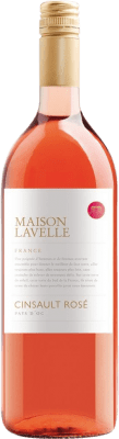 9,95 € 免费送货 | 玫瑰酒 Maison Lavelle Rosé I.G.P. Vin de Pays d'Oc 朗格多克 - 鲁西荣 法国 Cinsault 瓶子 1 L