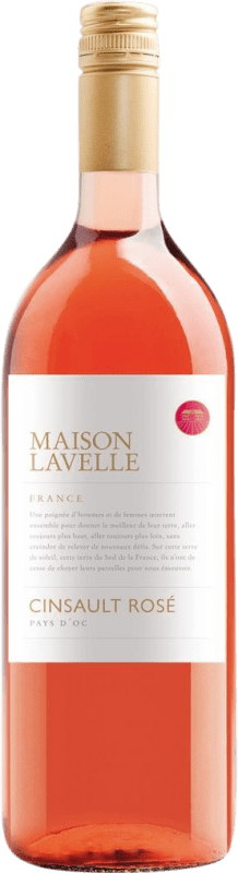 12,95 € Envoi gratuit | Vin Rosé Maison Lavelle Rosé I.G.P. Vin de Pays d'Oc Languedoc-Roussillon France Cinsault 1 L