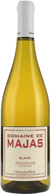 18,95 € Free Shipping | White wine Domaine de Majas Blanc A.O.C. Côtes du Roussillon Roussillon France Nebbiolo, Macabeo, Carignan White, Vermentino Bottle 75 cl