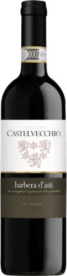 6,95 € 免费送货 | 红酒 Re Manfredi Barrique Castelvecchio D.O.C. Barbera d'Asti 皮埃蒙特 意大利 Barbera 瓶子 75 cl