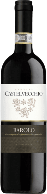 33,95 € Бесплатная доставка | Красное вино Re Manfredi Castelvecchio D.O.C.G. Barolo Пьемонте Италия Nebbiolo — Неббиоло Бутылка 75 cl