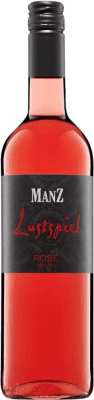 11,95 € 免费送货 | 玫瑰酒 Manz Lustspiel Rosé 干 Q.b.A. Rheinhessen Rheinhessen 德国 瓶子 75 cl