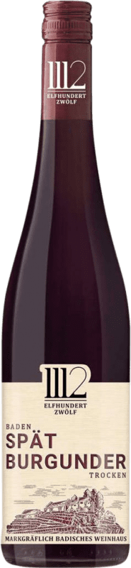 8,95 € 送料無料 | 赤ワイン Markgraf von Baden Elfhundertzwölf 1112 I.G. Baden Baden ドイツ Pinot Black ボトル 75 cl