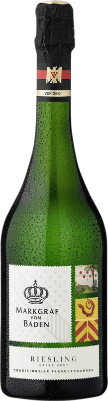 24,95 € Envoi gratuit | Blanc mousseux Markgraf von Baden Sekt Extra- Brut I.G. Baden Baden Allemagne Riesling Bouteille 75 cl