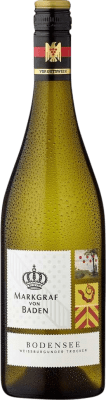 7,95 € Бесплатная доставка | Белое вино Markgraf von Baden сухой V.D.P. Gutswein Baden Германия Pinot White бутылка 75 cl