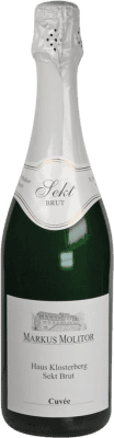 17,95 € Бесплатная доставка | Белое игристое вино Markus Molitor Haus Klosterberg Deutscher Brut — брют Cuvée Q.b.A. Mosel Mosel Германия Riesling — Рислинг Бутылка 75 cl