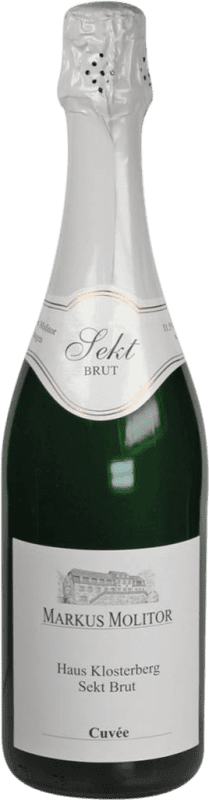 17,95 € Kostenloser Versand | Weißer Sekt Markus Molitor Haus Klosterberg Deutscher Brut Cuvée Q.b.A. Mosel Mosel Deutschland Riesling Flasche 75 cl