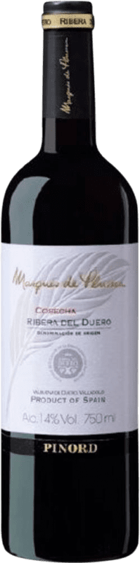 7,95 € Spedizione Gratuita | Vino Rosso Marqués de Pluma D.O. Ribera del Duero Castilla y León Spagna Tempranillo 75 cl