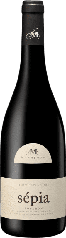15,95 € Envío gratis | Vino Tinto Marrenon Sepia A.O.C. Côtes du Luberon Rhône Francia Syrah, Garnacha Botella 75 cl