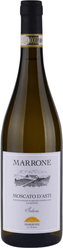 27,95 € Kostenloser Versand | Weißwein Marrone D.O.C.G. Moscato d'Asti Piemont Italien Solaris 75 cl