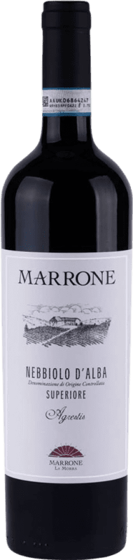 32,95 € 送料無料 | 赤ワイン Marrone Agrestis 上級 D.O.C. Nebbiolo d'Alba ピエモンテ イタリア Nebbiolo — ネッビオーロ 75 cl