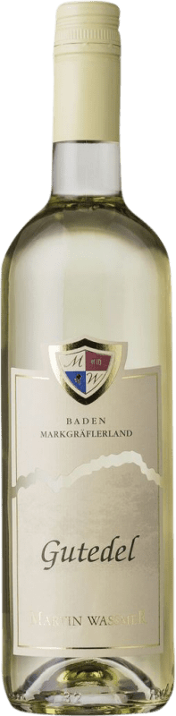 12,95 € Бесплатная доставка | Белое вино Martin Waßmer Markgräflerland Gutedel сухой I.G. Baden Baden Германия Chasselas бутылка 75 cl