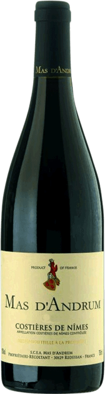 29,95 € Бесплатная доставка | Красное вино Mas d'Andrum A.O.C. Costières de Nîmes Рона Франция Syrah, Grenache бутылка 75 cl