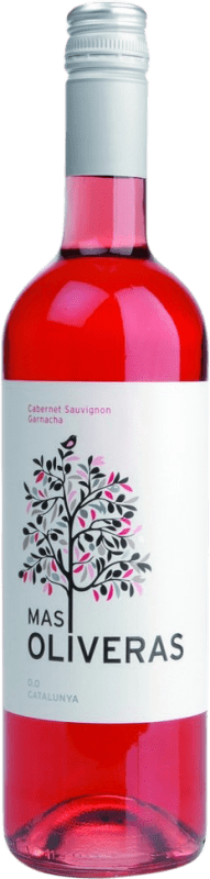 9,95 € Envio grátis | Vinho Rosé Mas Oliveras D.O. Catalunya Catalunha Espanha Garnacha — Grenache, Cabernet Sauvignon Garrafa 75 cl