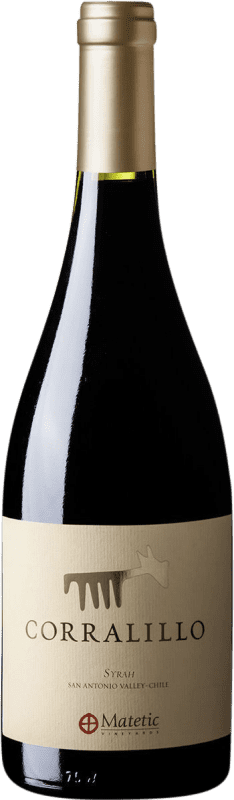 29,95 € 送料無料 | 赤ワイン Matetic Corralillo I.G. Valle de Casablanca チリ Syrah ボトル 75 cl