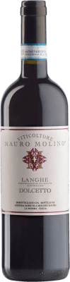 13,95 € Envio grátis | Vinho tinto Mauro Molino D.O.C. Langhe Piemonte Itália Dolcetto Garrafa 75 cl