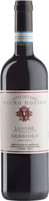 19,95 € Бесплатная доставка | Красное вино Mauro Molino D.O.C. Langhe Пьемонте Италия Nebbiolo бутылка 75 cl