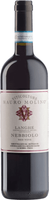 28,95 € Envio grátis | Vinho Tinto Mauro Molino D.O.C. Langhe Piemonte Itália Nebbiolo 75 cl