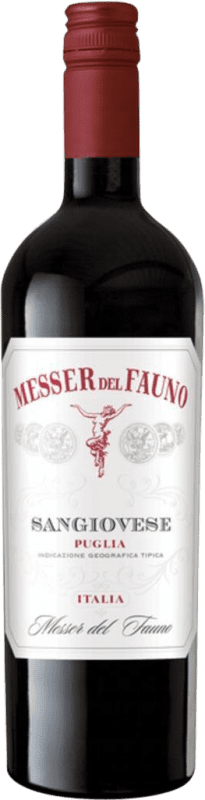 9,95 € Envío gratis | Vino Tinto Messer del Fauno I.G.T. Puglia Puglia Italia Sangiovese 75 cl