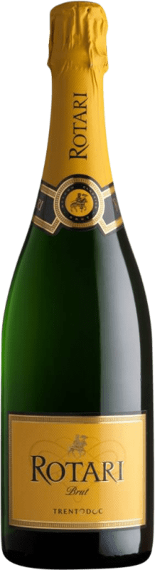 19,95 € Бесплатная доставка | Белое игристое вино Mezzacorona Rotari Brut — брют D.O.C. Trentino Трентино Италия 75 cl