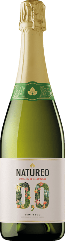9,95 € Envio grátis | Espumante Branco Miguel Torres Natureo Sparkling — Espumante Catalunha Espanha Garrafa 75 cl Sem Álcool