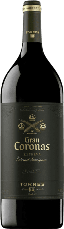 46,95 € Free Shipping | Red wine Miguel Torres Gran Coronas D.O. Penedès Catalonia Spain Cabernet Sauvignon, Nebbiolo Magnum Bottle 1,5 L