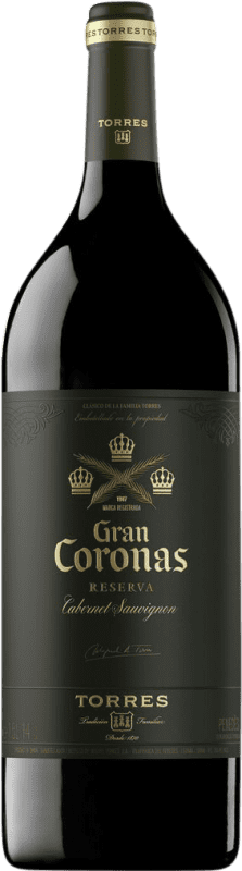 44,95 € Kostenloser Versand | Rotwein Miguel Torres Gran Coronas D.O. Penedès Katalonien Spanien Cabernet Sauvignon, Nebbiolo Magnumflasche 1,5 L