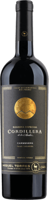 24,95 € Kostenloser Versand | Rotwein Miguel Torres Cordillera I.G. Valle del Cachapoal Chile Carmenère 75 cl