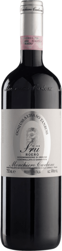 39,95 € Free Shipping | Red Wine Monchiero Carbone Srü D.O.C.G. Roero Piemonte Italy Nebbiolo 75 cl
