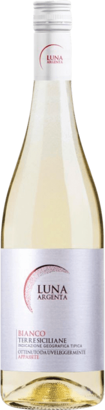 7,95 € 送料無料 | 白ワイン Mondo del Vino Luna Argenta Bianco Appassite D.O.C. Sicilia シチリア島 イタリア Nebbiolo, Chardonnay ボトル 75 cl