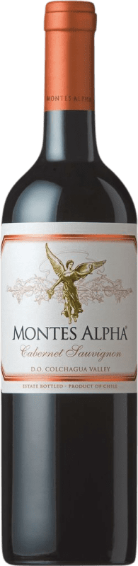 23,95 € Бесплатная доставка | Красное вино Montes Alpha I.G. Valle Central Центральная долина Чили Merlot — Мерло, Cabernet Sauvignon — Каберне Совиньон Бутылка 75 cl