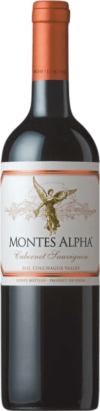 23,95 € Spedizione Gratuita | Vino rosso Montes Alpha I.G. Valle Central Central Valley Chile Merlot, Cabernet Sauvignon Bottiglia 75 cl