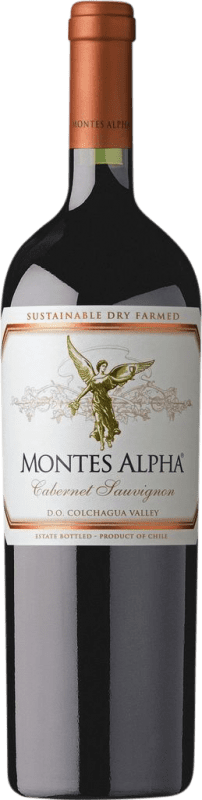 51,95 € Бесплатная доставка | Красное вино Montes Alpha I.G. Valle Central Центральная долина Чили Merlot — Мерло, Cabernet Sauvignon — Каберне Совиньон Бутылка Магнум 1,5 L
