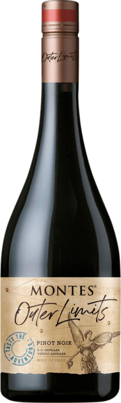 39,95 € Бесплатная доставка | Красное вино Montes Outer Limits I.G. Valle Central Центральная долина Чили Pinot Noir — Пино Нуар Бутылка 75 cl