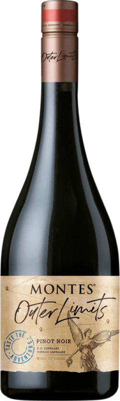 39,95 € Spedizione Gratuita | Vino rosso Montes Outer Limits I.G. Valle Central Central Valley Chile Pinot Nero Bottiglia 75 cl