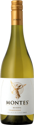 13,95 € 免费送货 | 白酒 Montes 预订 I.G. Valle Central 中央谷地 智利 Chardonnay 瓶子 75 cl