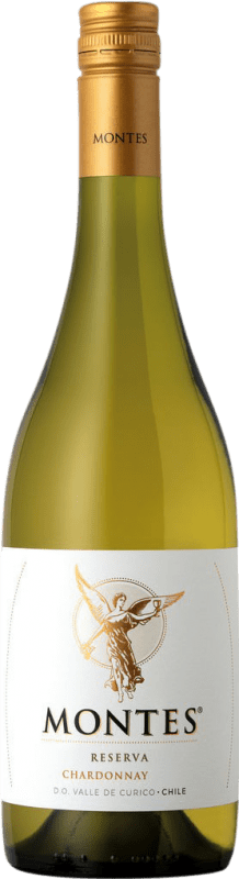 12,95 € Free Shipping | White Wine Montes Reserve — Aged I.G. Valle Central Central Valley Chile Chardonnay Bottle 75 cl