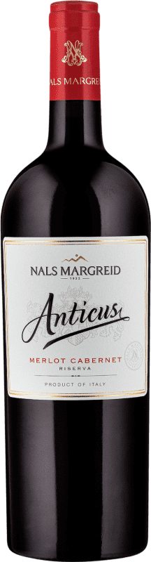 39,95 € 免费送货 | 红酒 Nals Margreid Anticus 预订 D.O.C. Südtirol Alto Adige Tirol del Sur 意大利 Merlot, Cabernet 瓶子 75 cl 不含酒精