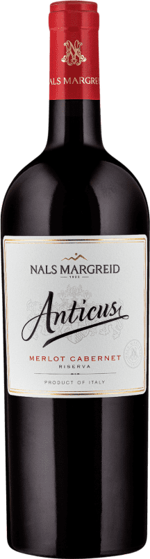 42,95 € Envio grátis | Vinho Tinto Nals Margreid Anticus Reserva D.O.C. Südtirol Alto Adige Tirol del Sur Itália Merlot, Cabernet Sauvignon Garrafa 75 cl Sem Álcool