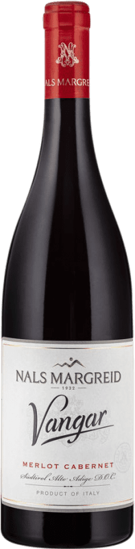 19,95 € Бесплатная доставка | Красное вино Nals Margreid Vangar Merlot Cabernet D.O.C. Südtirol Alto Adige Tirol del Sur Италия Merlot, Cabernet бутылка 75 cl