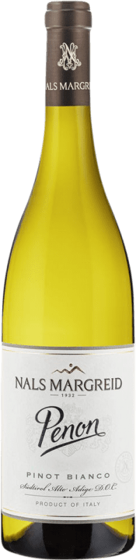 19,95 € Kostenloser Versand | Weißwein Nals Margreid Penon D.O.C. Südtirol Alto Adige Tirol del Sur Italien Pinot Blanc — Weißburgunder Flasche 75 cl