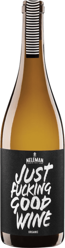 13,95 € Spedizione Gratuita | Vino Bianco Neleman Just Fucking Good Wine D.O. Valencia Comunità Valenciana Spagna Nebbiolo, Chardonnay, Verdil, Sauvignon Eco — Biologico Bottiglia 75 cl