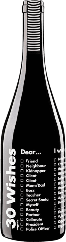 15,95 € 免费送货 | 红葡萄酒 Neleman 30 Wishes D.O. Valencia 巴伦西亚社区 西班牙 Tempranillo — 丹魄 Eco — 生态 有机 天然 75 cl