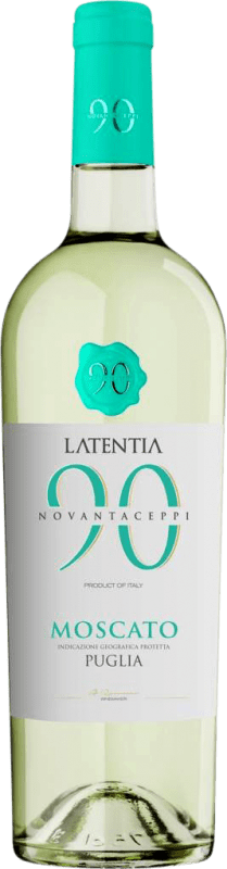 6,95 € Бесплатная доставка | Белое вино Novantaceppi I.G.T. Puglia Апулия Италия Muscat бутылка 75 cl